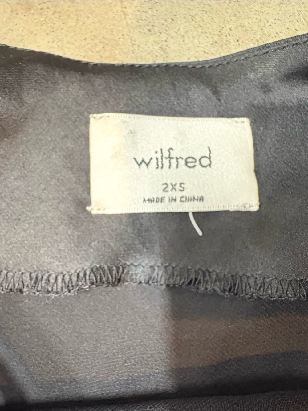 Aritzia Black Satin Cowl-Neck Mini Dress - Picture 5 of 9